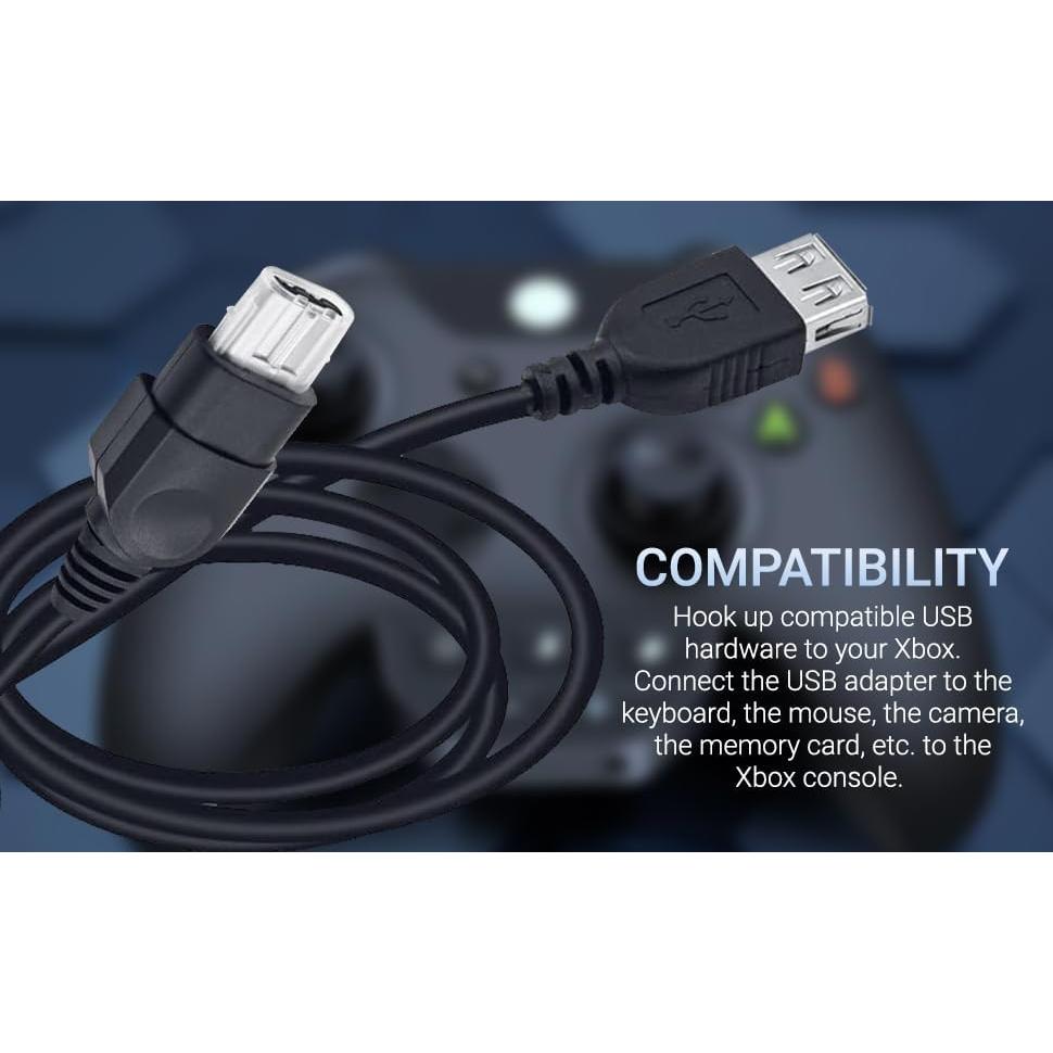 Adaptador USB Femenino Gamer Gear para Xbox Original 1ra Gen
