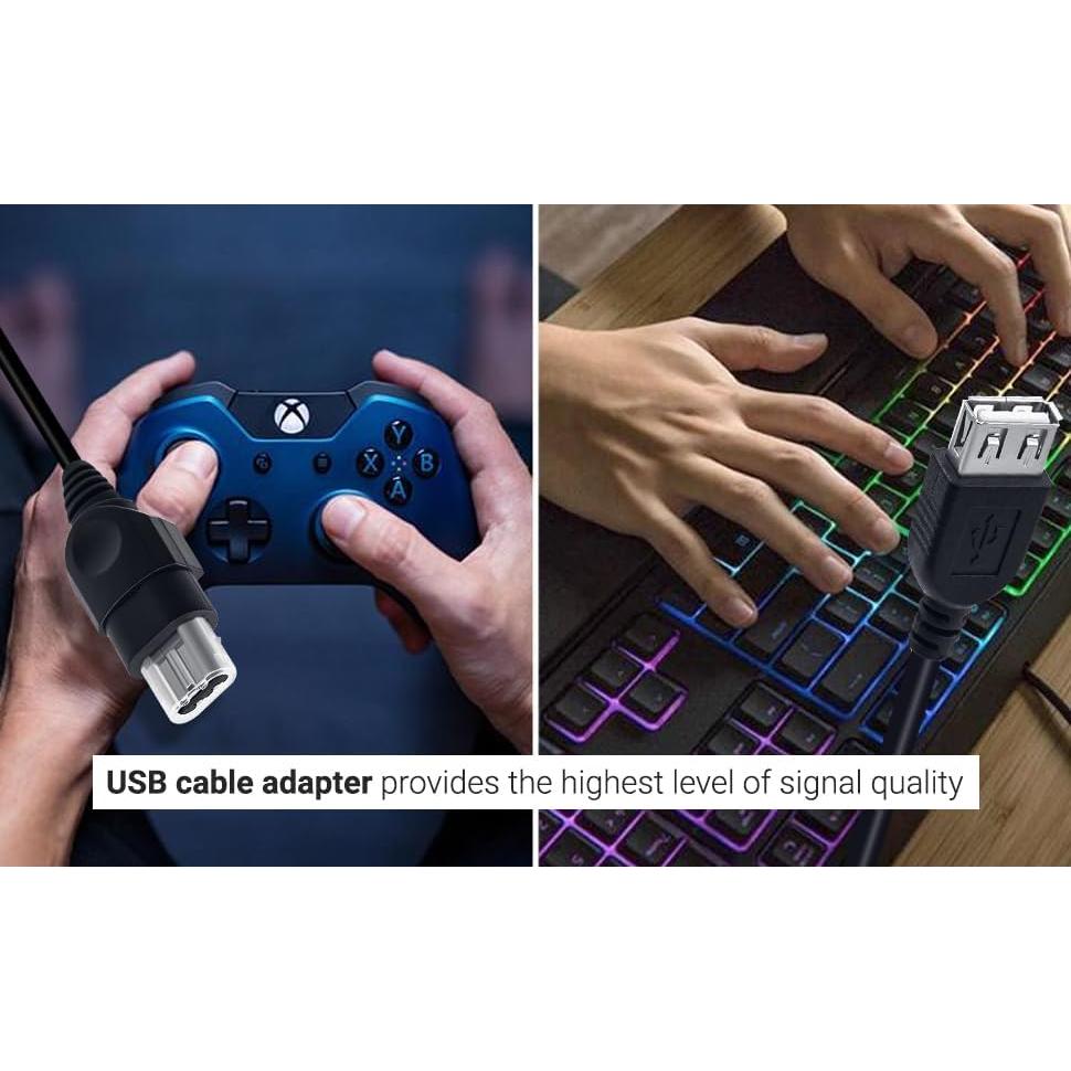 Adaptador USB Femenino Gamer Gear para Xbox Original 1ra Gen