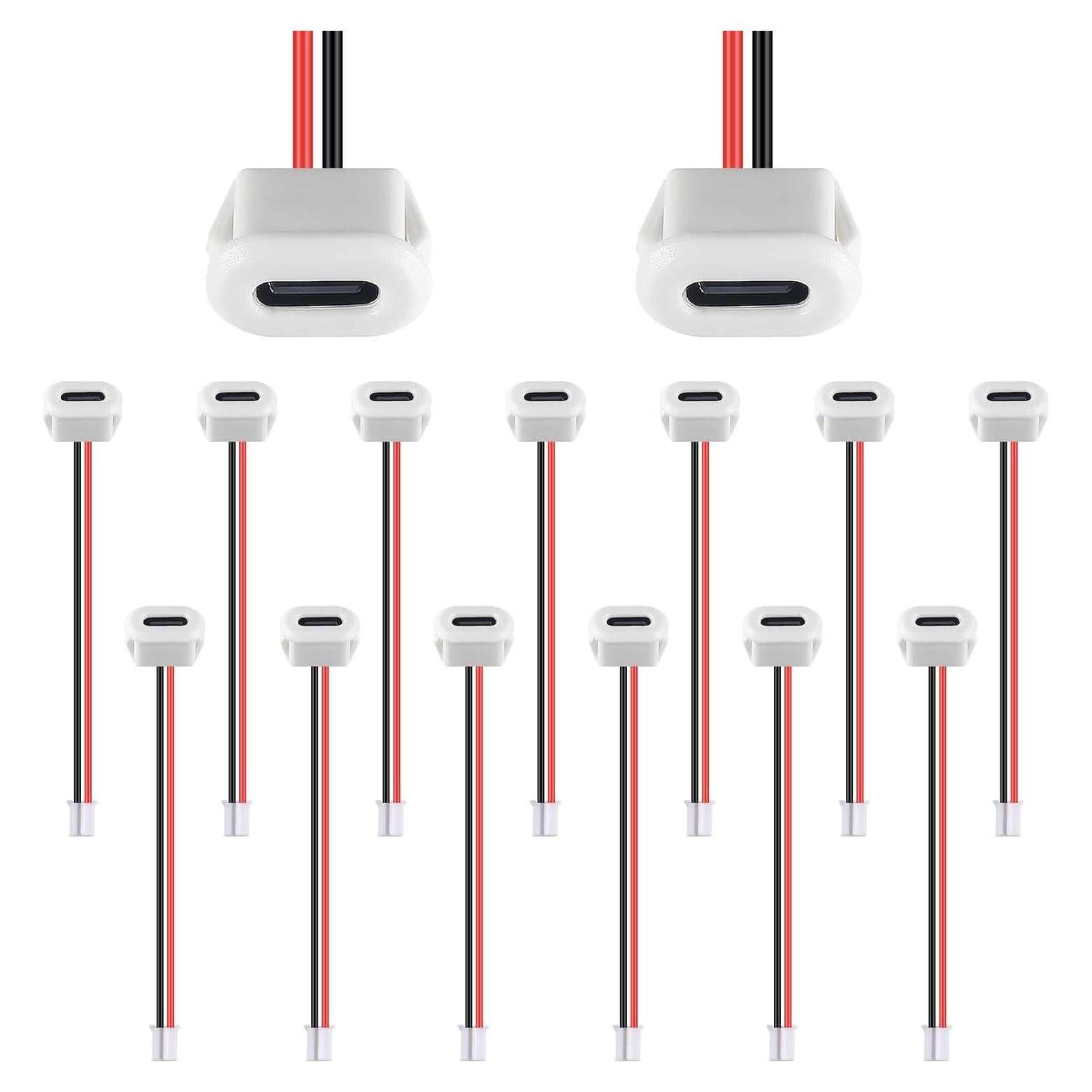 15 Conectores USB Tipo-C Hembrados 2P 3A JUZITAO