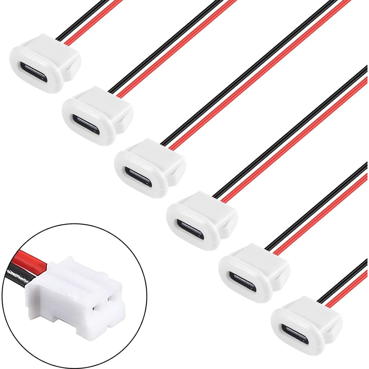 15 Conectores USB Tipo-C Hembrados 2P 3A JUZITAO