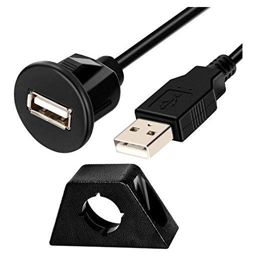 Cable de Montaje Flush USB 2.0 MXtechnic 2m Macho a Hembra