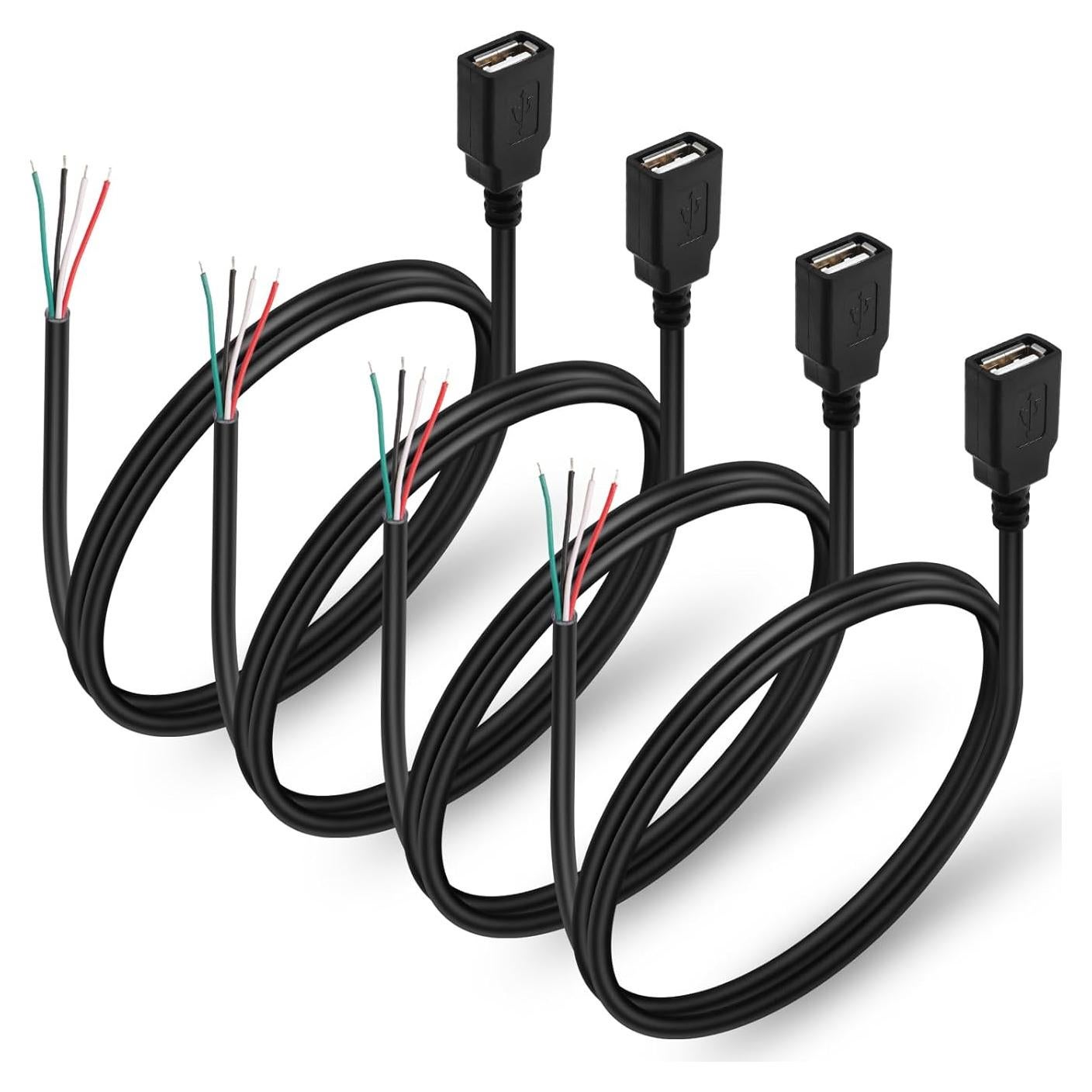 Cable de Datos USB 2.0 Hembra 4 Pines 1m HATMINI