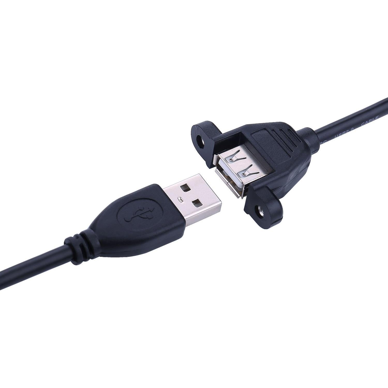 Cable de Extensión USB 2.0 iGreely 1Ft (30cm) Tipo A Macho a Hembra