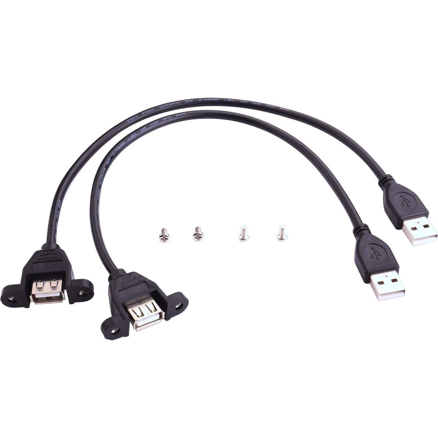 Cable de Extensión USB 2.0 iGreely 1Ft (30cm) Tipo A Macho a Hembra