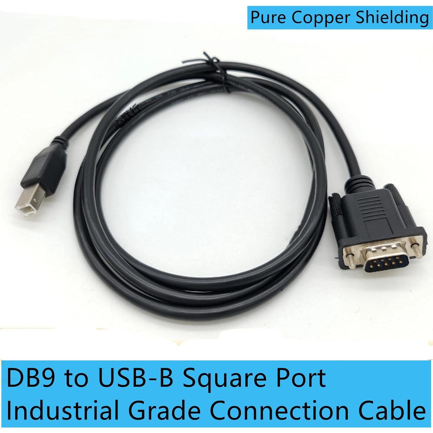Cable Adaptador USB B Macho a DB9 Macho RS232 1.5m GXMRHWY