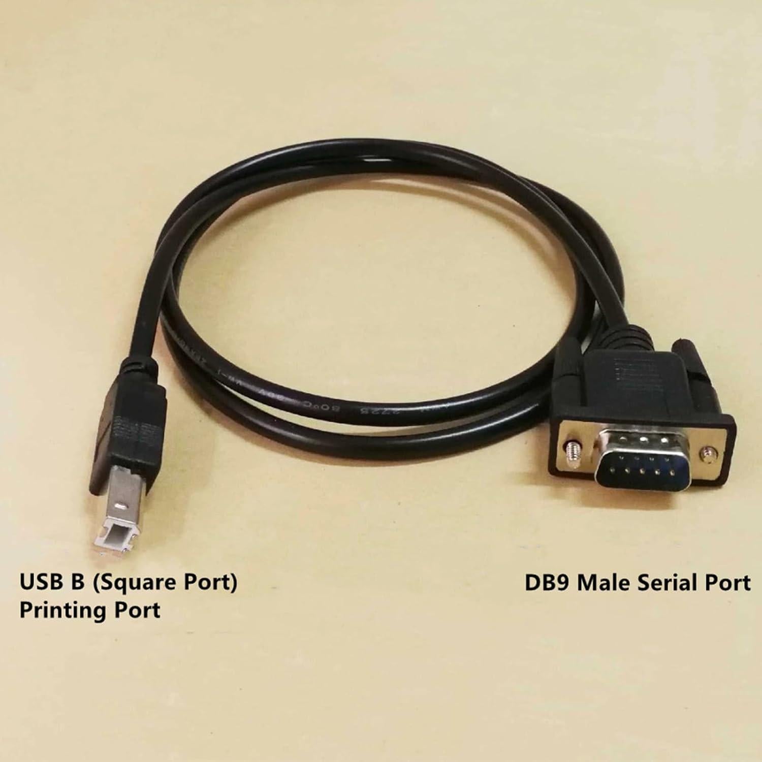 Cable Adaptador USB B Macho a DB9 Macho RS232 1.5m GXMRHWY