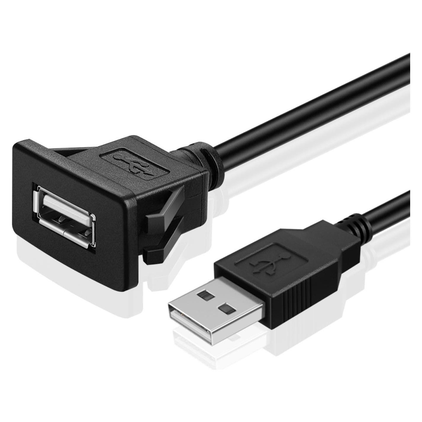 Cable USB de Montaje Empotrado TNP 1 Puerto Doble 0.91M