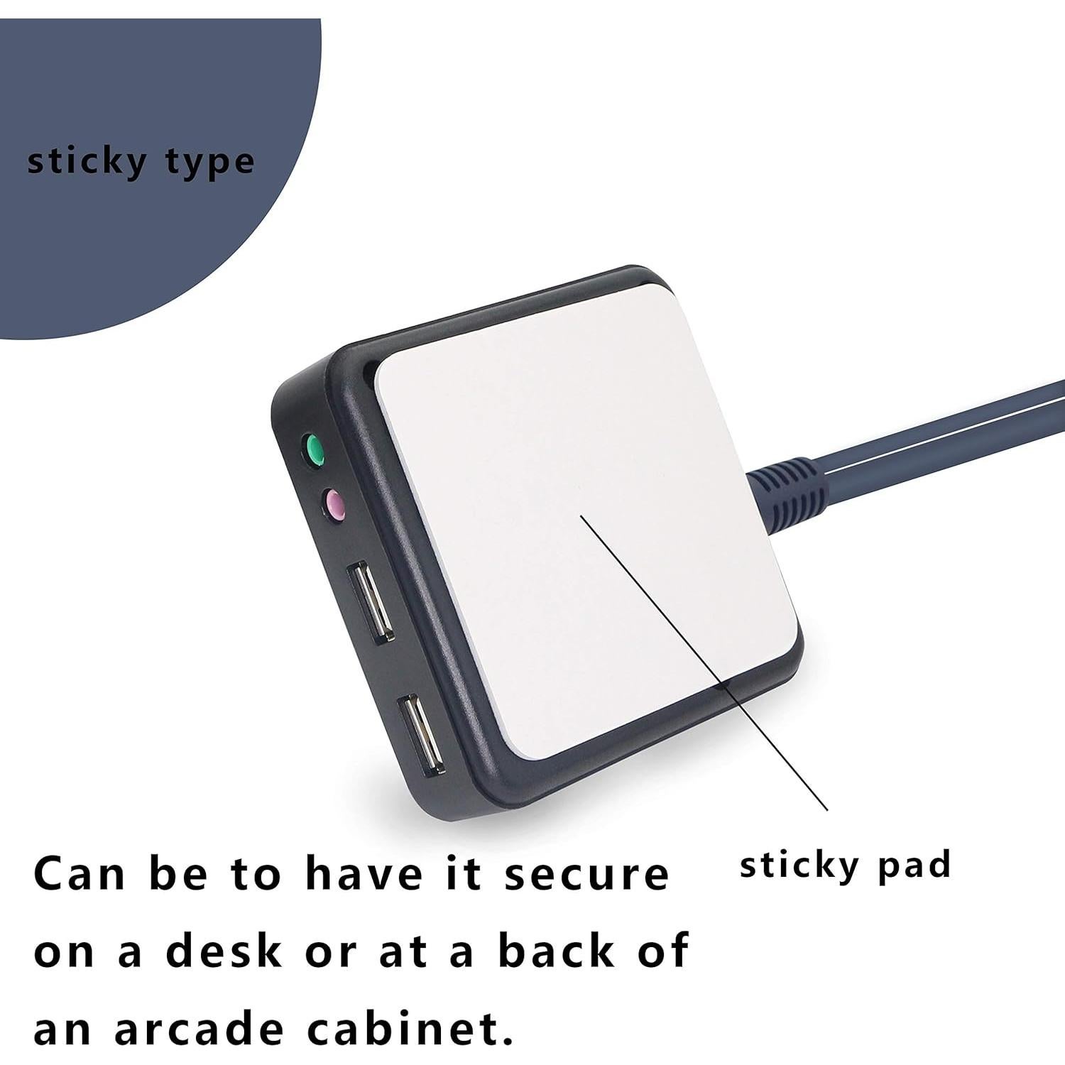 Interruptor de Escritorio GELRHONR con Puertos USB y Audio