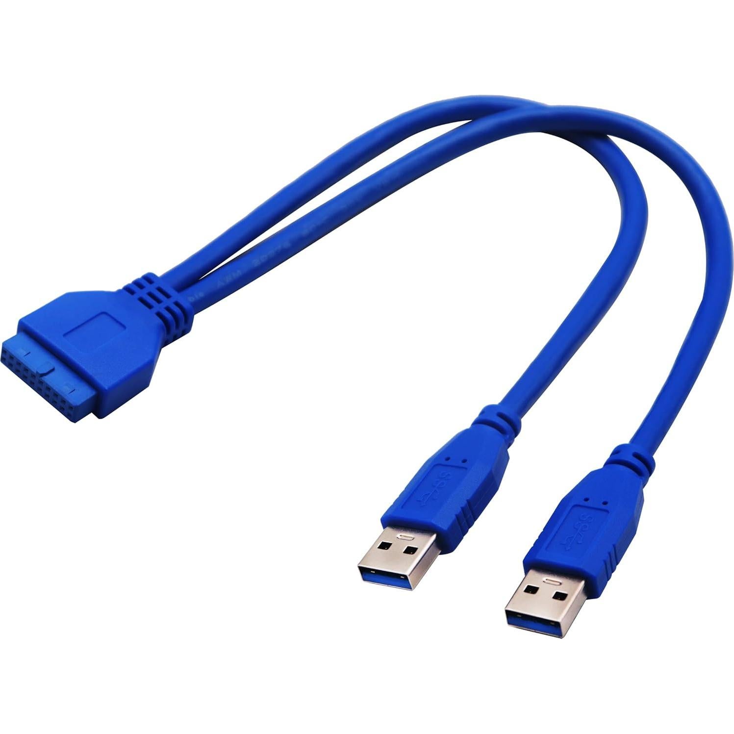 Adaptador USB 3.0 A macho a 20 pines para placa base 30cm AAOTOKK