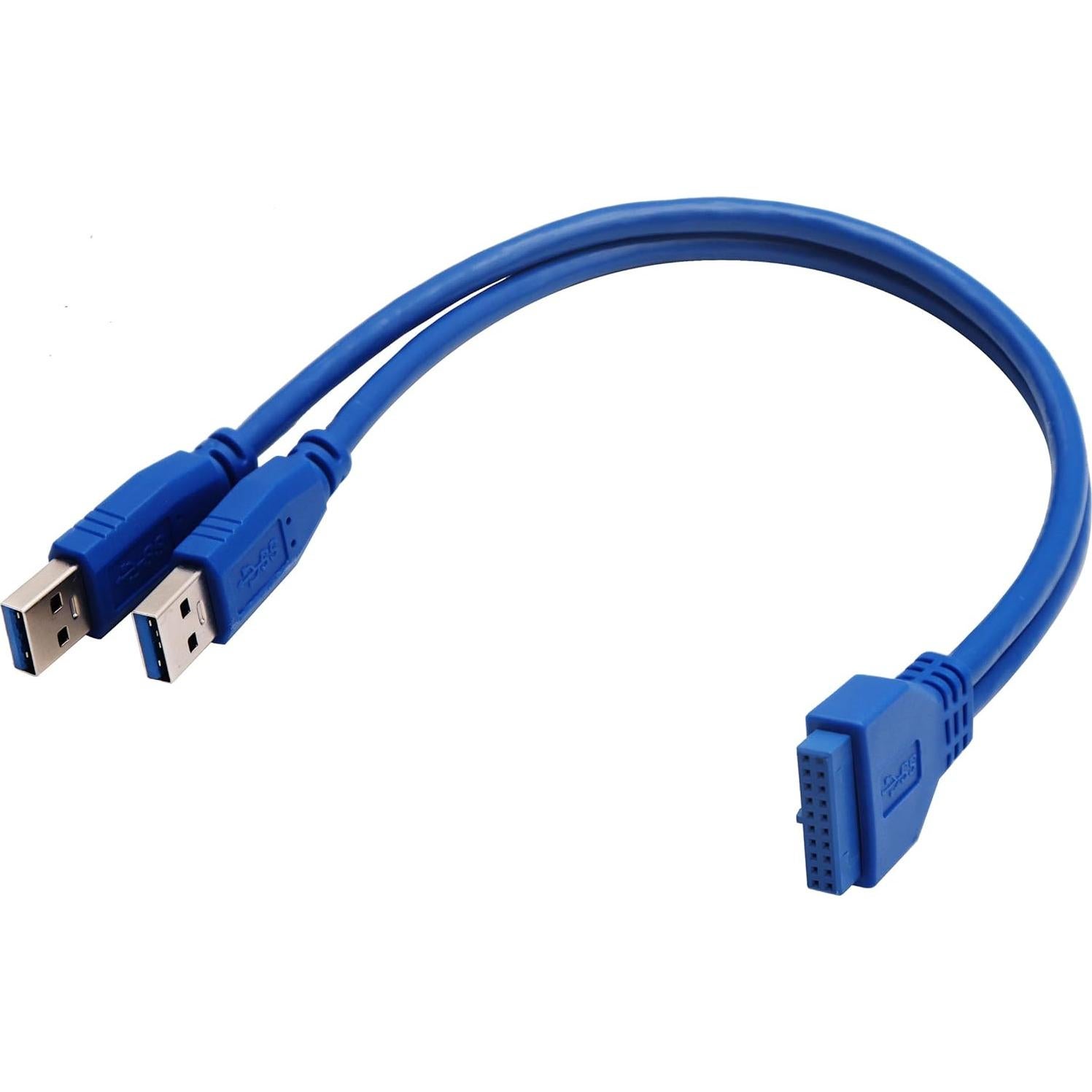 Adaptador USB 3.0 A macho a 20 pines para placa base 30cm AAOTOKK