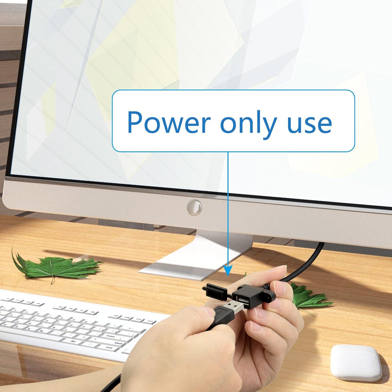 Cable de Alimentación USB Femenino RIIEYOCA 30cm 2Pin DIY