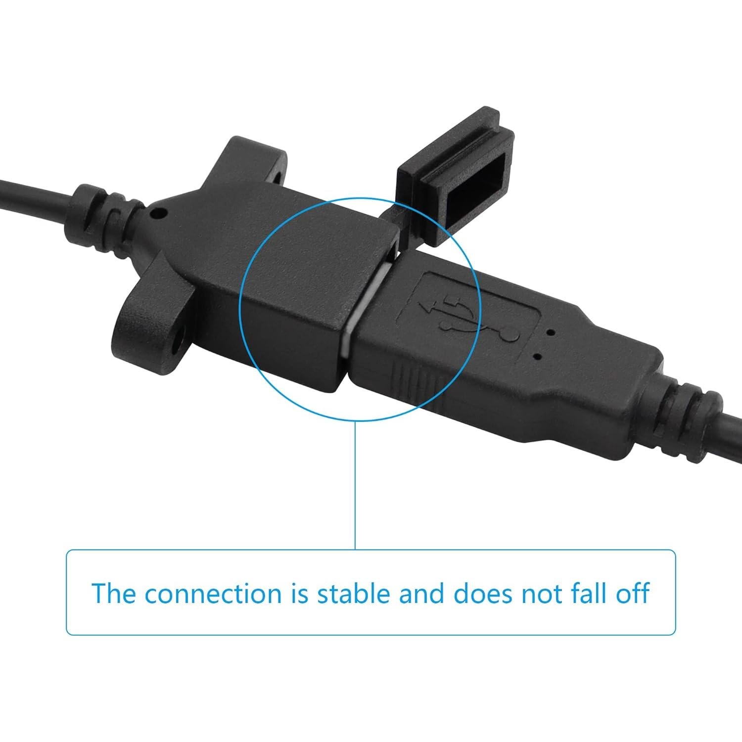 Cable de Alimentación USB Femenino RIIEYOCA 30cm 2Pin DIY