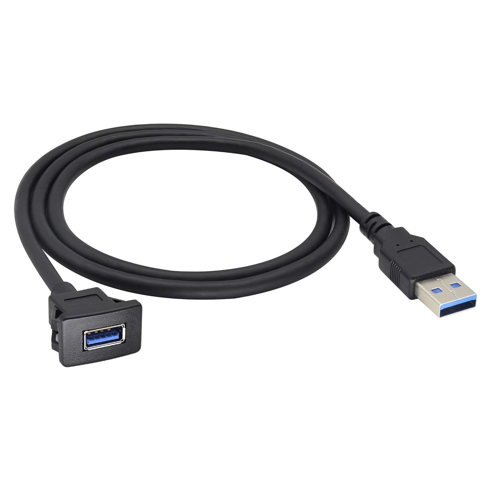 Cable de Panel USB 3.0 HCFeng 1m Negro para Vehículos