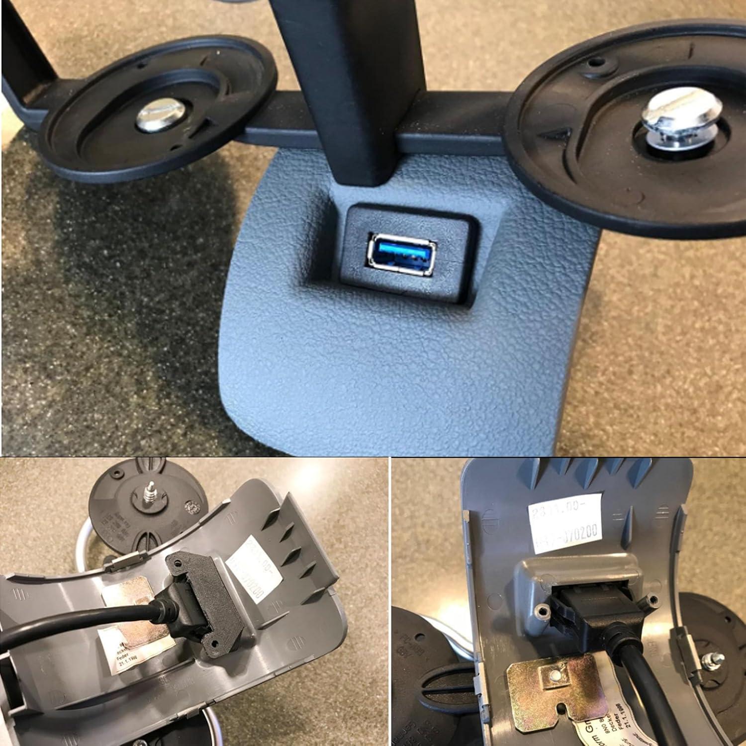 Cable de Panel USB 3.0 HCFeng 1m Negro para Vehículos