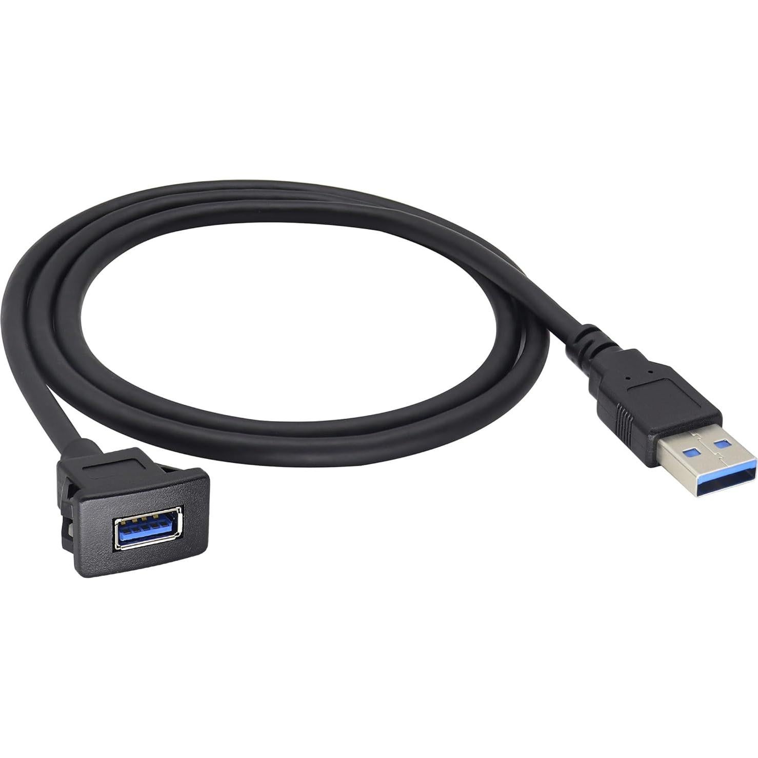 Cable de Panel USB 3.0 HCFeng 1m Negro para Vehículos