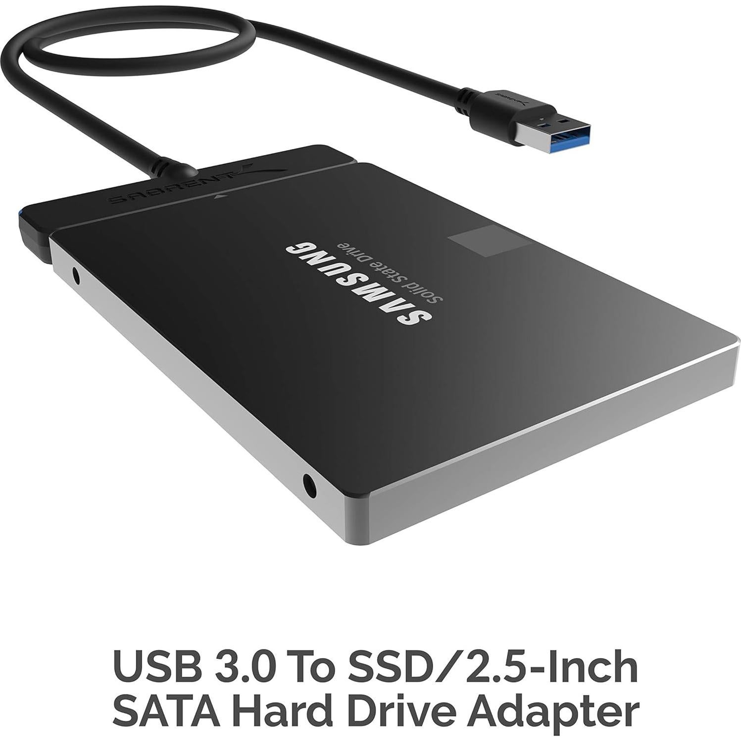 Adaptador SATA a USB 3.0 Sabrent EC-SSHD 2.5" para SSD/HDD