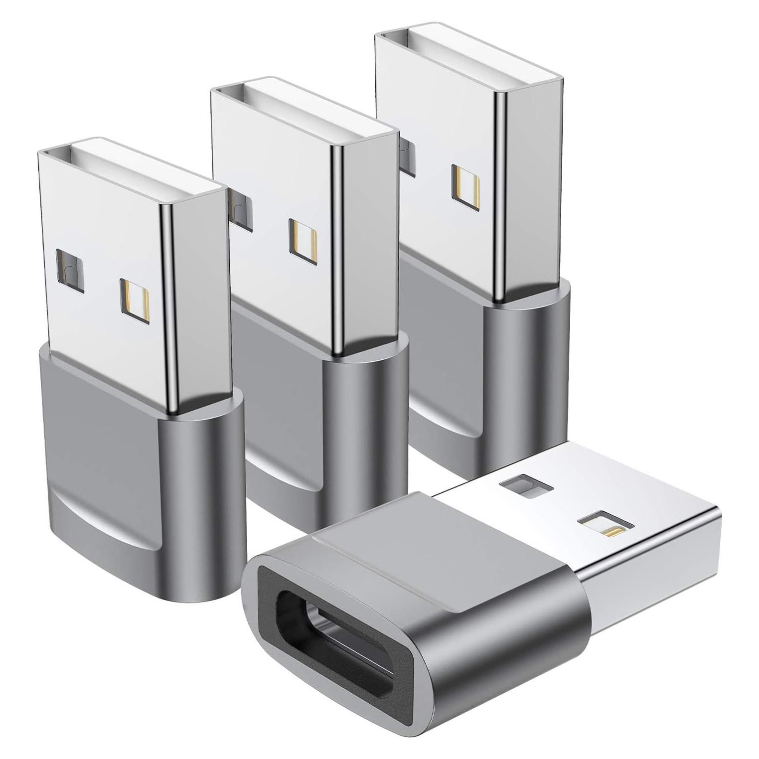 Adaptador USB C hembra a USB A macho QianLink - 4 unidades