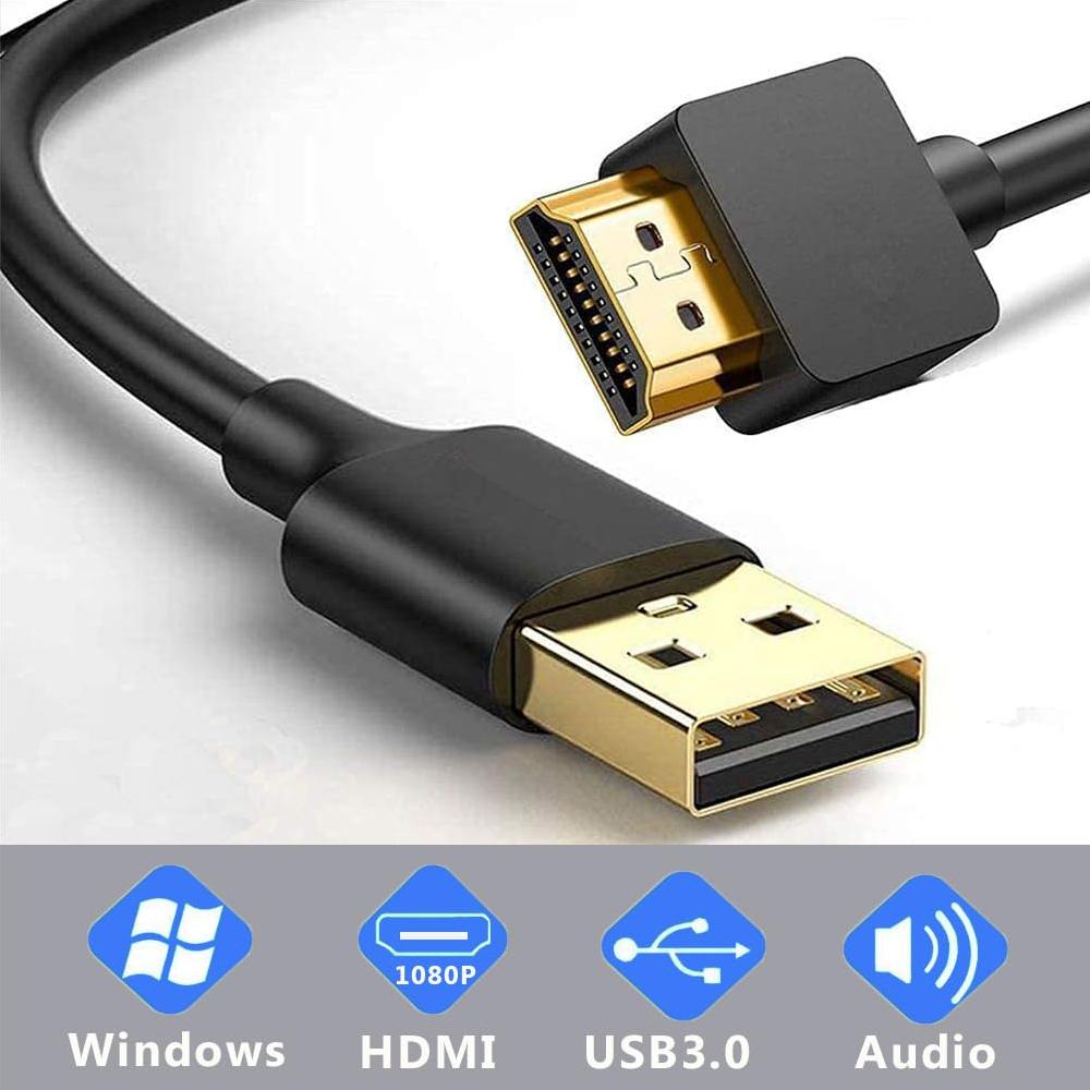 Adaptador USB a HDMI Znoogrn 2M para TV y Proyector