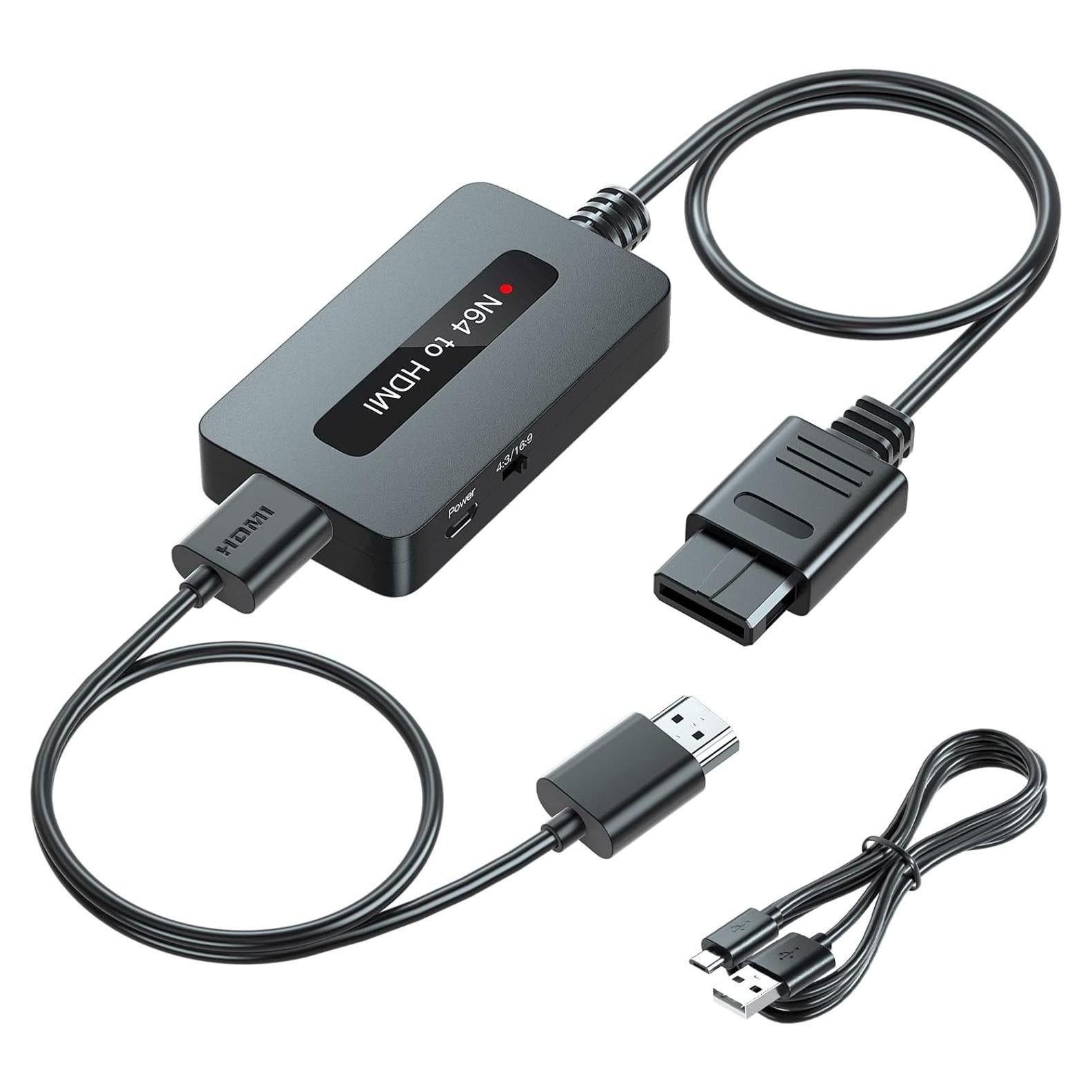 Convertidor HDMI para Nintendo 64 Sedytetoc - Soporta 4:3 y 16:9