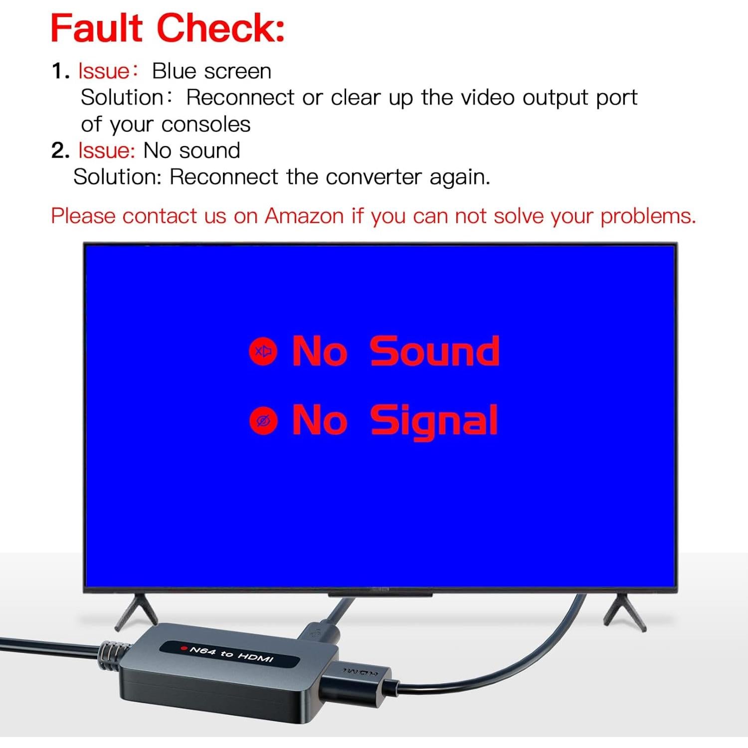 Convertidor HDMI para Nintendo 64 Sedytetoc - Soporta 4:3 y 16:9