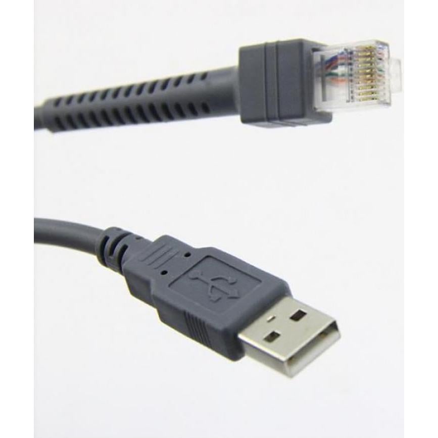 Cable USB a RJ45 KUJOBUY 2m para Escáneres de Código de Barras