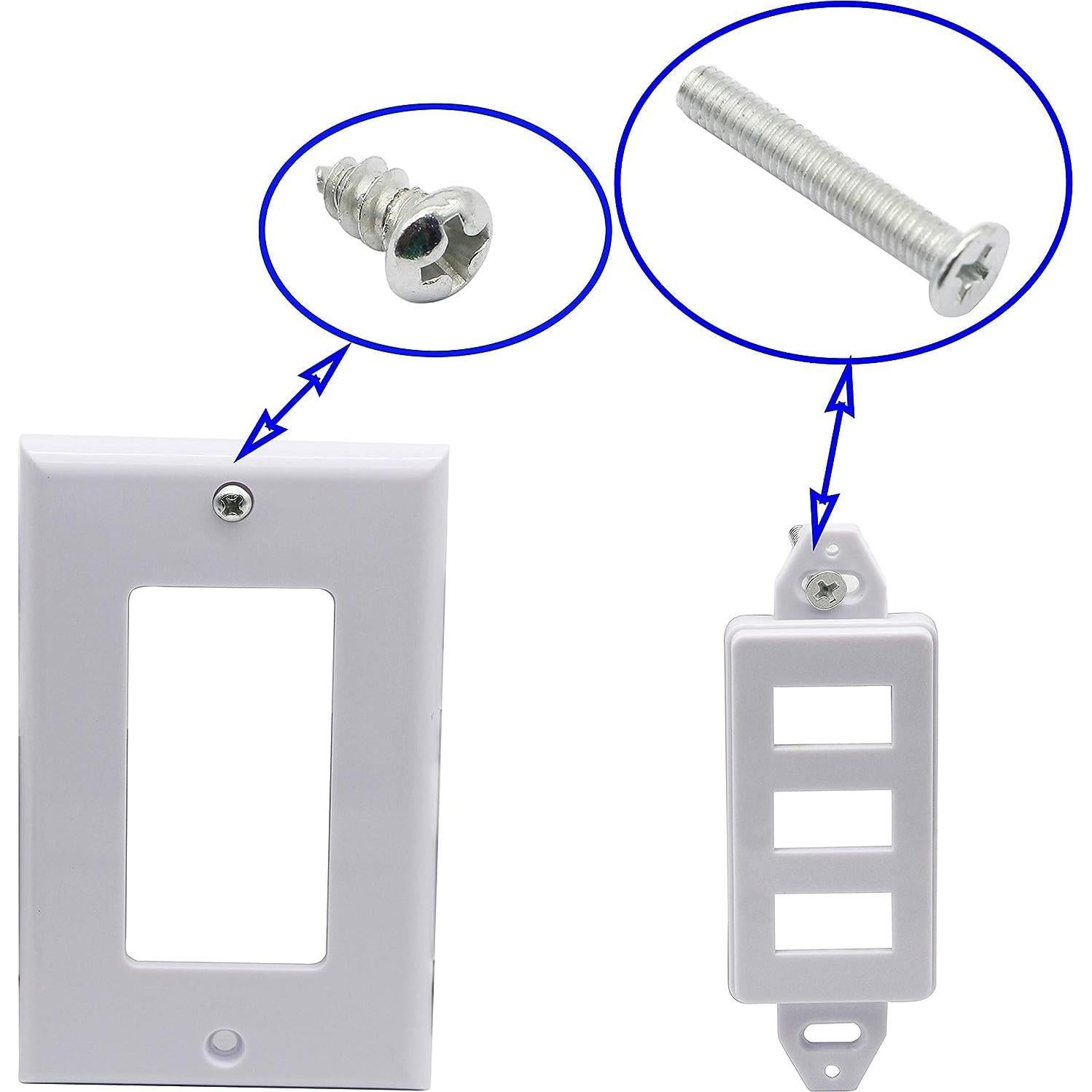 Placa de Pared HDMI 3 Puertos zdyCGTime - Soporta 4K 60Hz