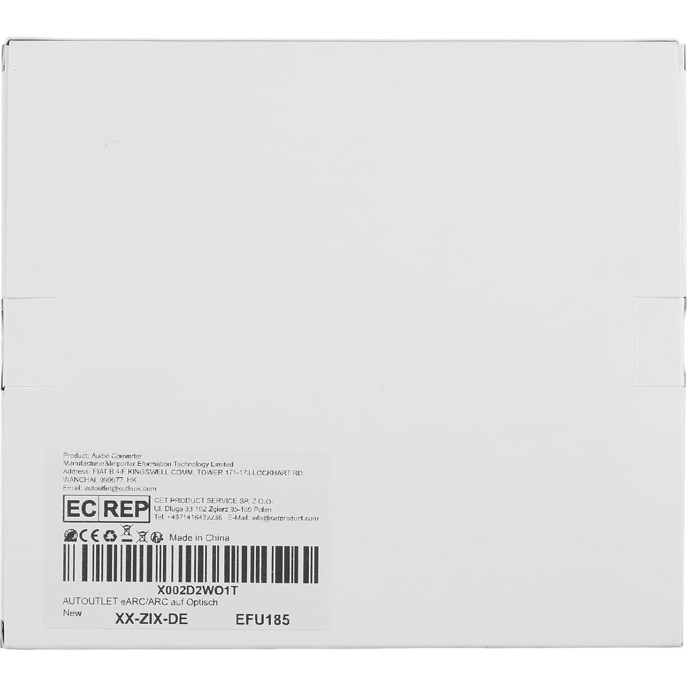 Adaptador HDMI eARC a Óptico AUTOUTLET - 192KHz, Dolby 5.1