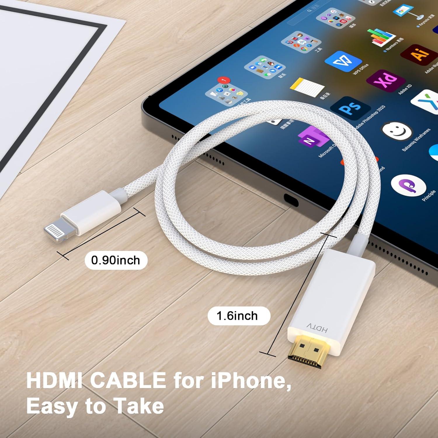 Adaptador Lightning a HDMI FUHAYA 1080P para iPhone y iPad