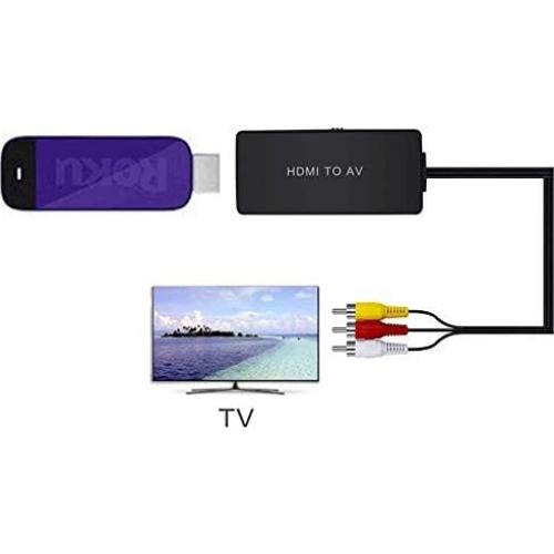 Convertidor HDMI a AV Dingsun D-099 1080P Soporta PAL/NTSC