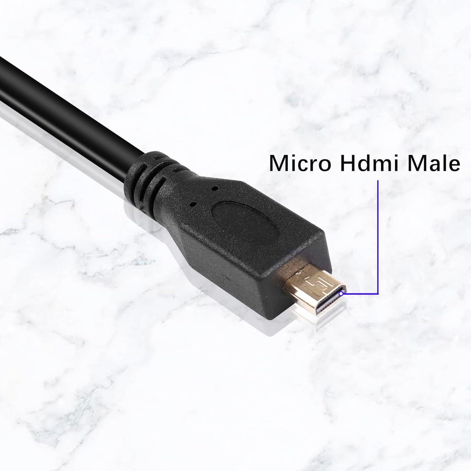 Cable Micro HDMI a HDMI 1m FENGQLONG 4K Impermeable