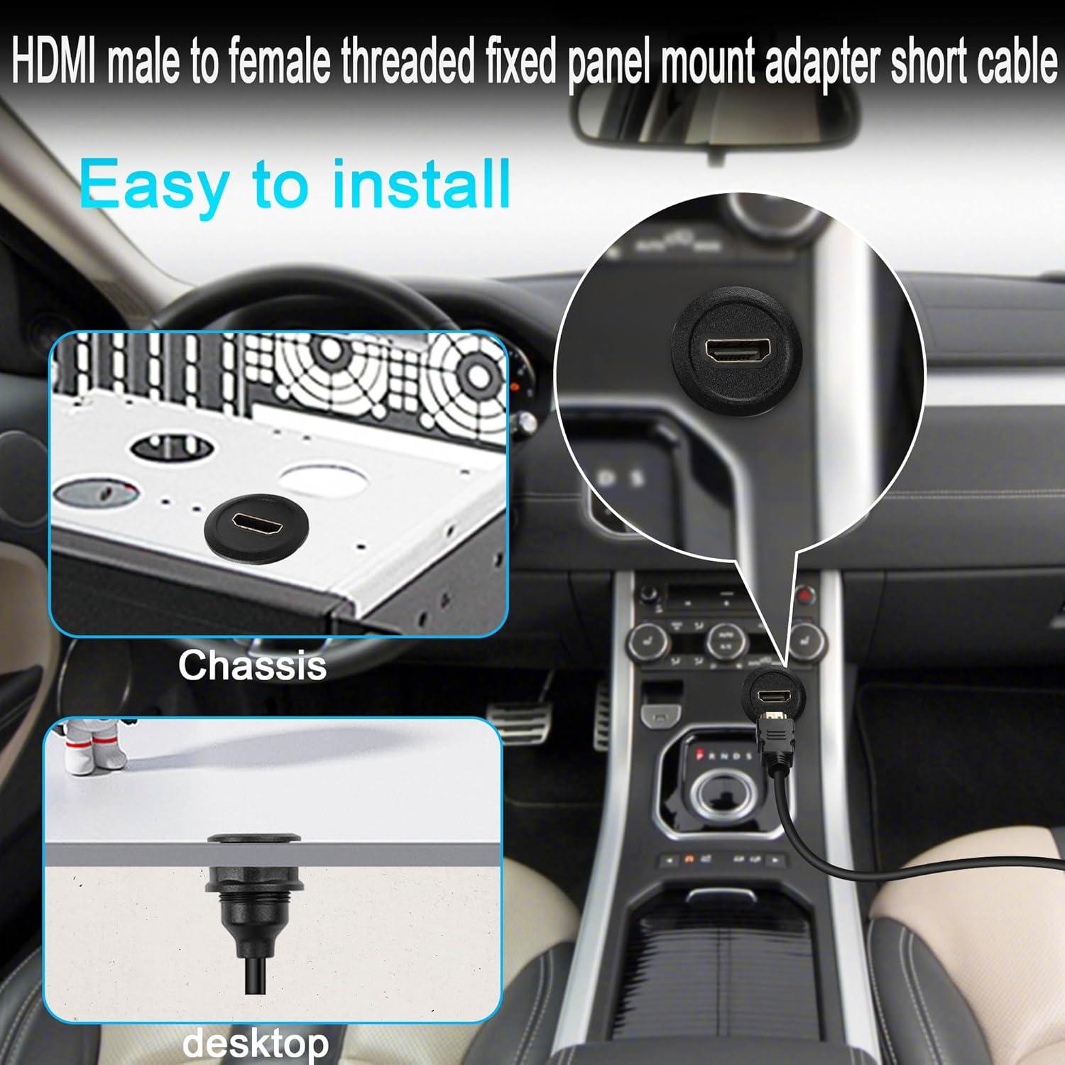 Adaptador HDMI 1.4 QIANRENON Empotrado 1080P 30cm