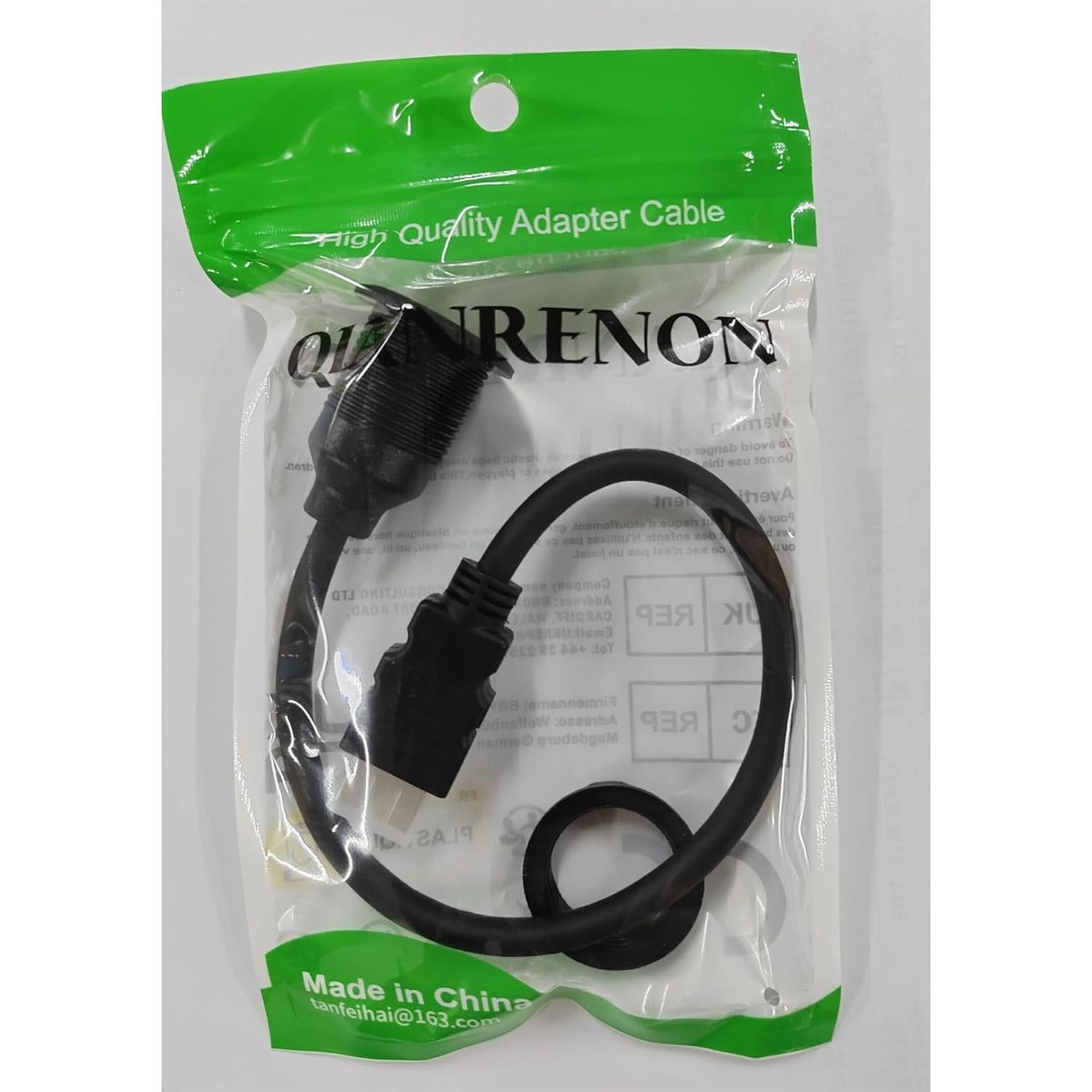 Adaptador HDMI 1.4 QIANRENON Empotrado 1080P 30cm