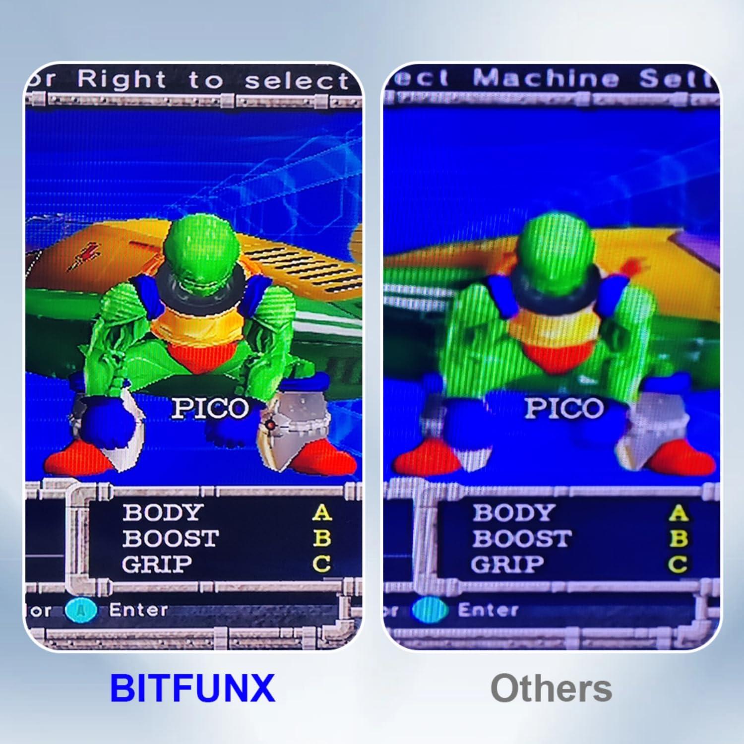 Adaptador de Video Componente BITFUNX para GameCube NGC 1.8m