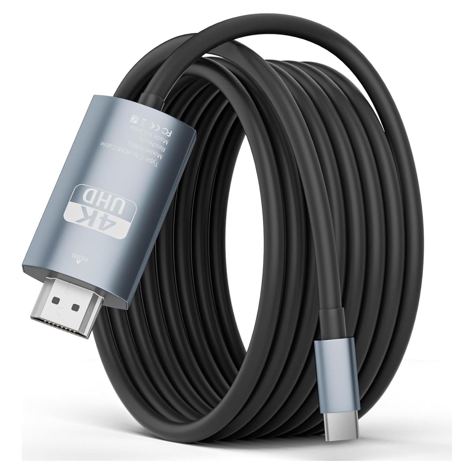 Cable USB C a HDMI 2m 4K@60Hz Belcompany - Compatible con iPhone y Mac