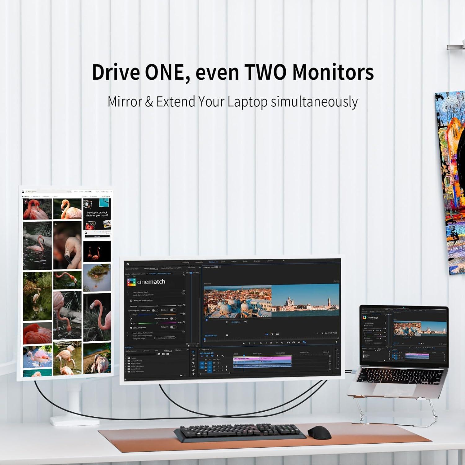 Cable USB C a HDMI 2m 4K@60Hz Belcompany - Compatible con iPhone y Mac