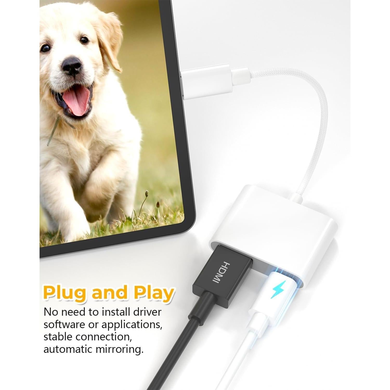 Adaptador USB-C a HDMI 4K para iPhone 17 y iPad - esbeecables