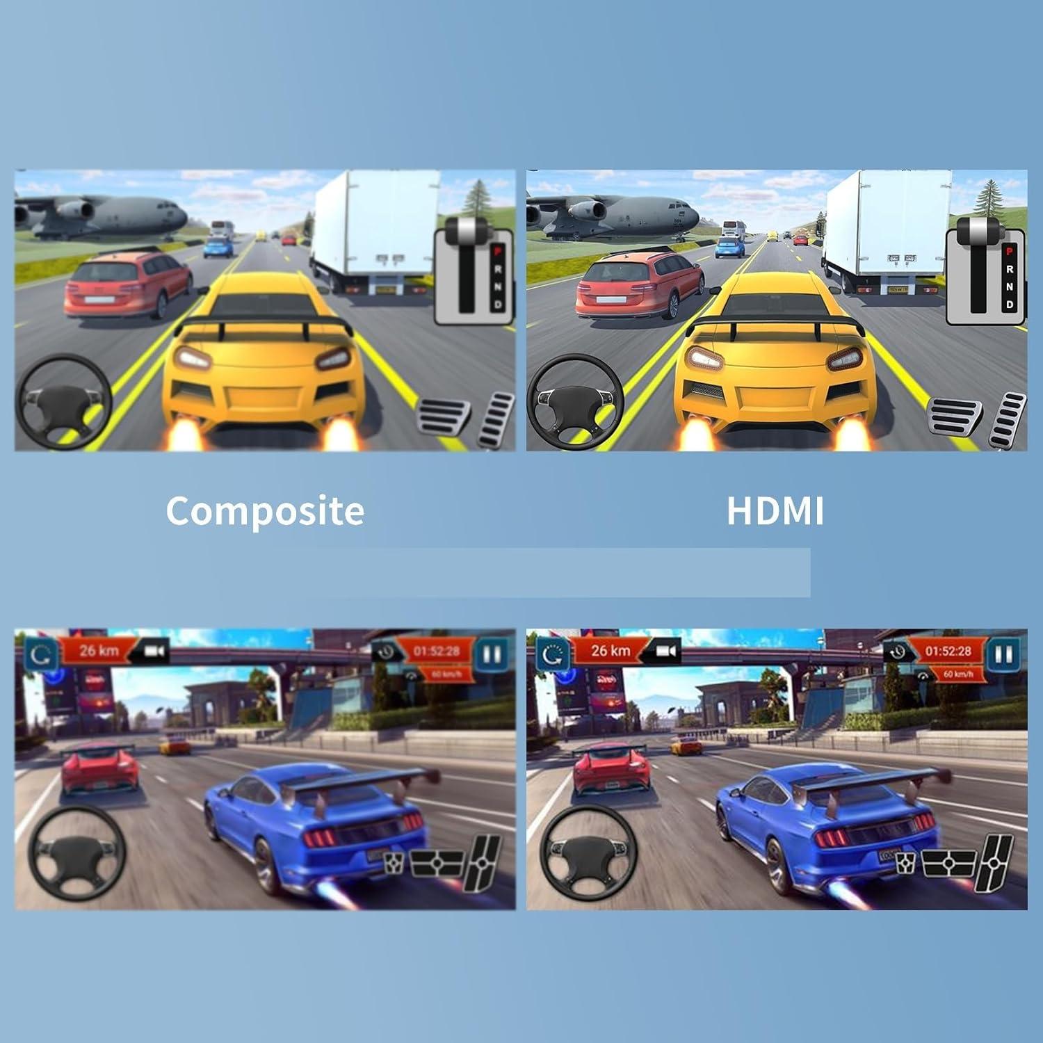 Adaptador HDMI para PS1/PS2/PS3 HOXIBSL 1.98m con Audio 3.5mm