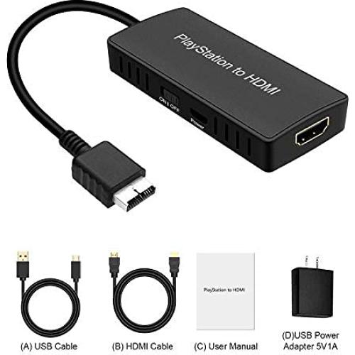 Convertidor HDMI para PS2 y PS3 Azda - Mejora calidad HD