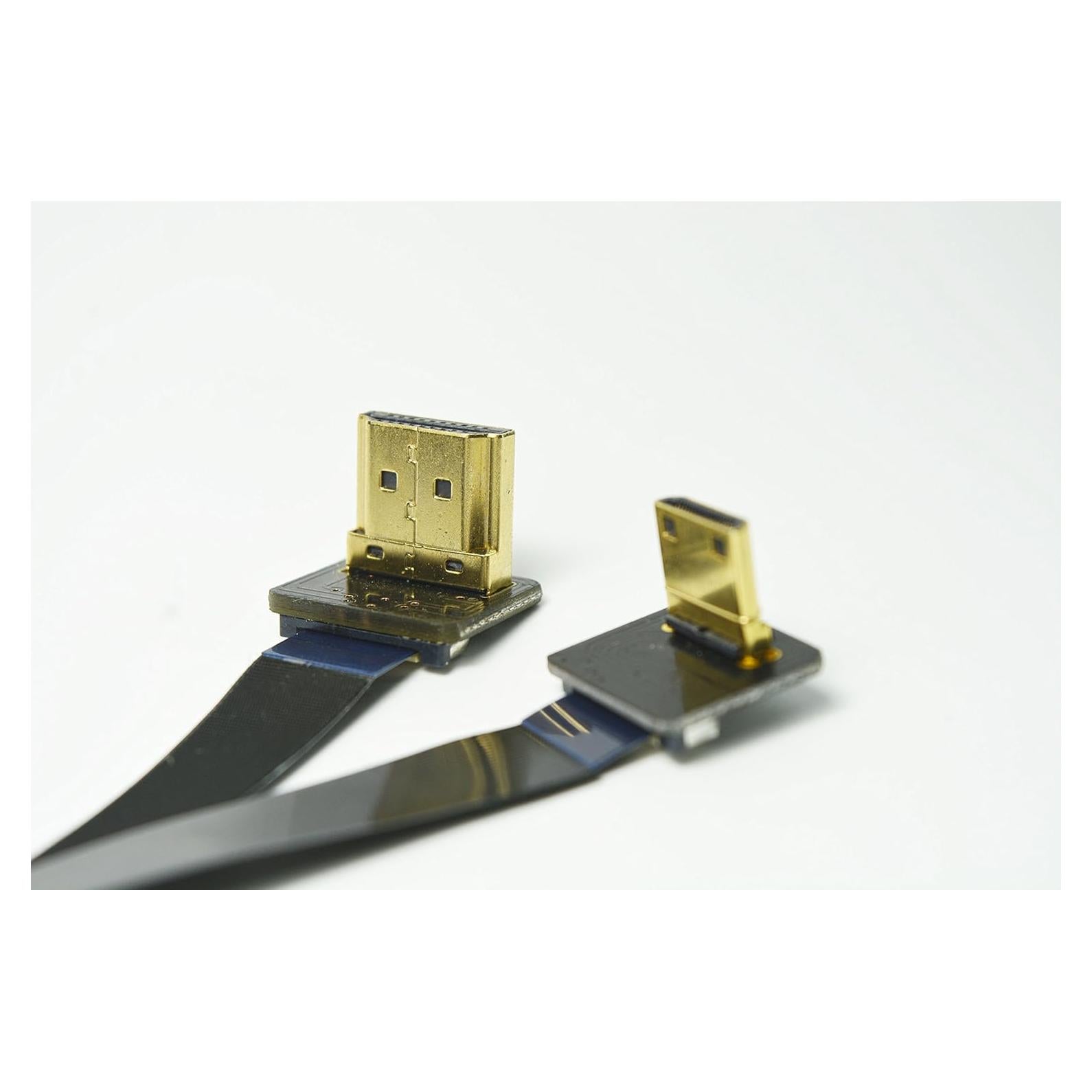 Cable HDMI Mini 90 Grados a Estándar 50cm Permanente