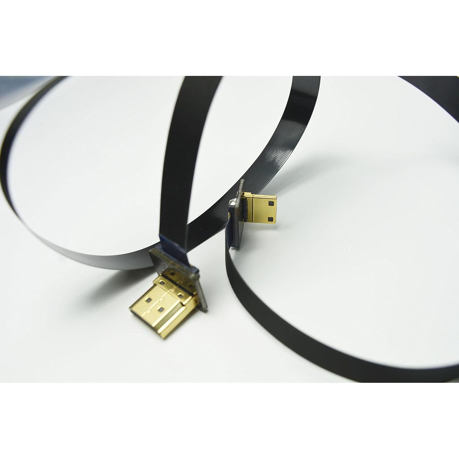 Cable HDMI Mini 90 Grados a Estándar 50cm Permanente