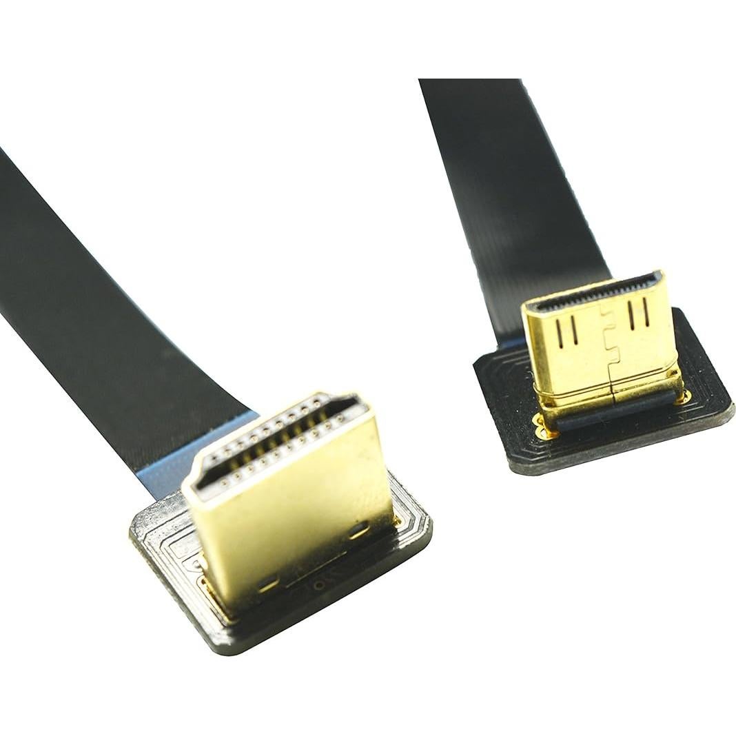 Cable HDMI Mini 90 Grados a Estándar 50cm Permanente