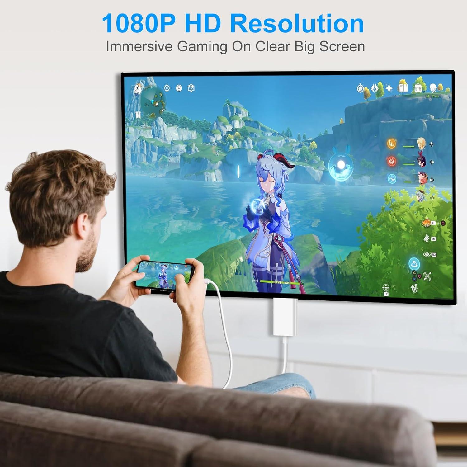 Cable Lightning a HDMI 1.49m Junsky - Adaptador AV 1080P