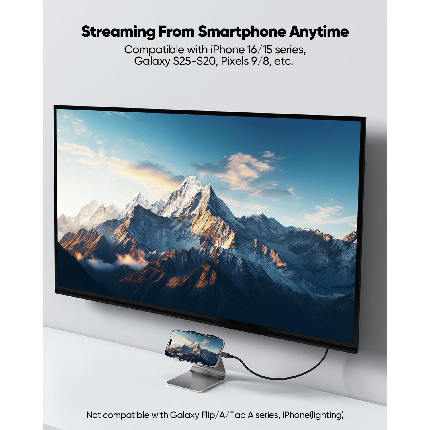 Cable USB C a HDMI 1.83m UVOOI 4K@60Hz Trenzado