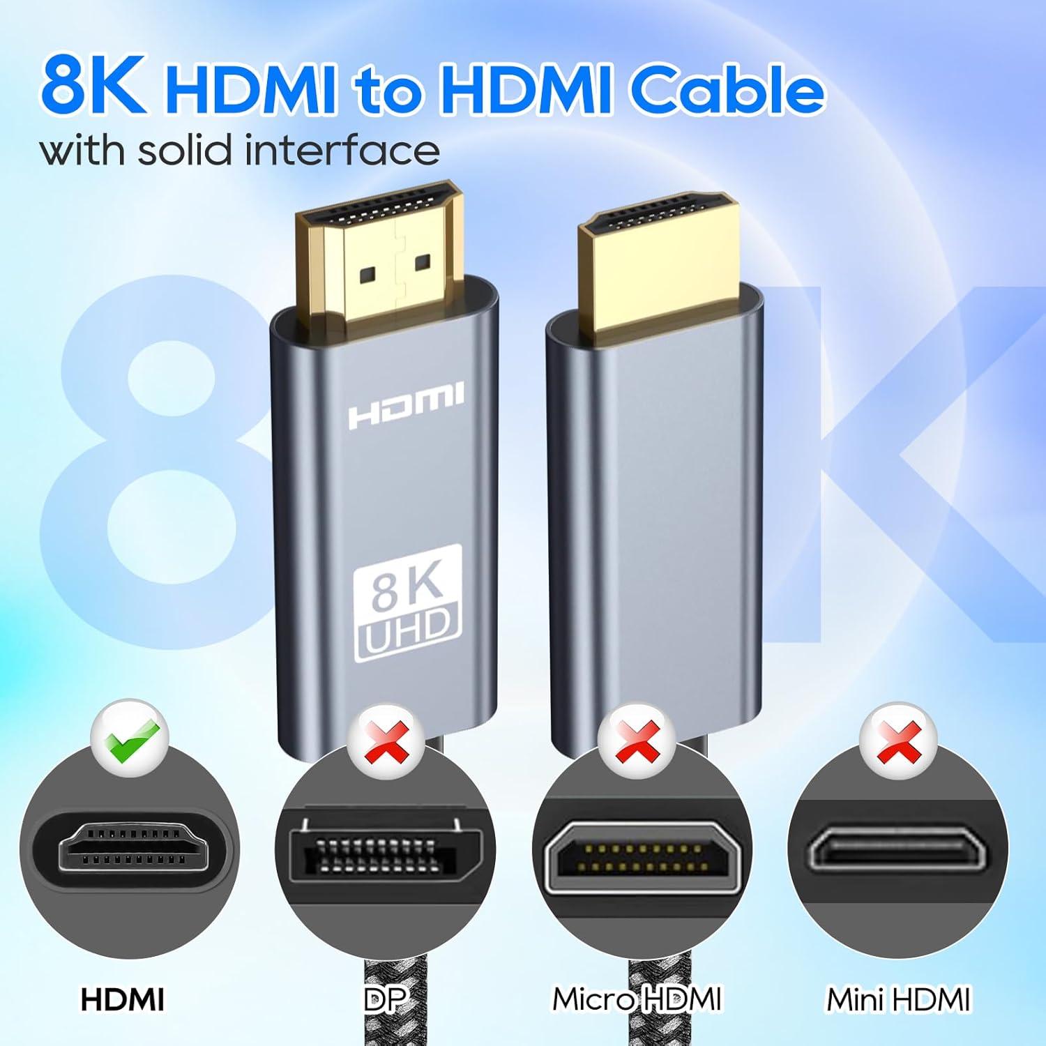Cable HDMI 2.0M UCEC 8K 48Gbps Ultra Alta Velocidad