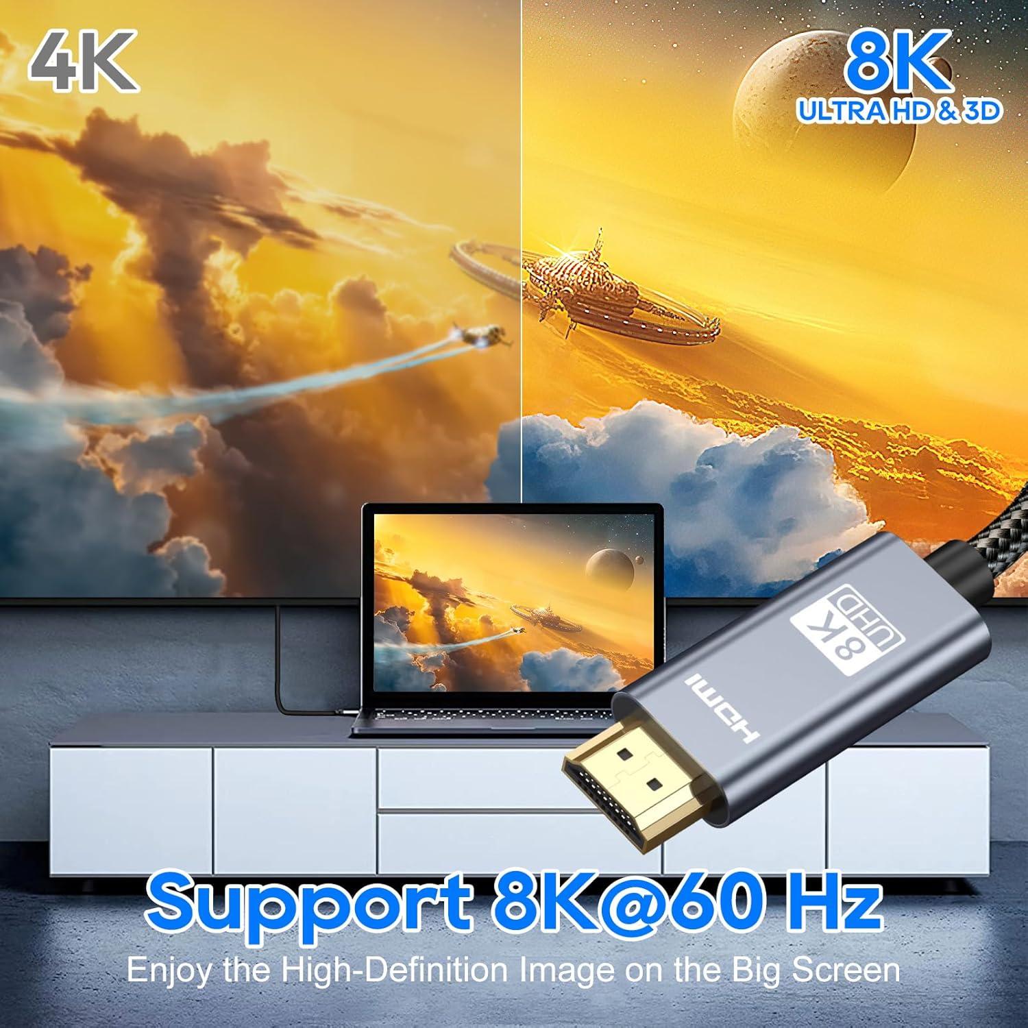 Cable HDMI 2.0M UCEC 8K 48Gbps Ultra Alta Velocidad