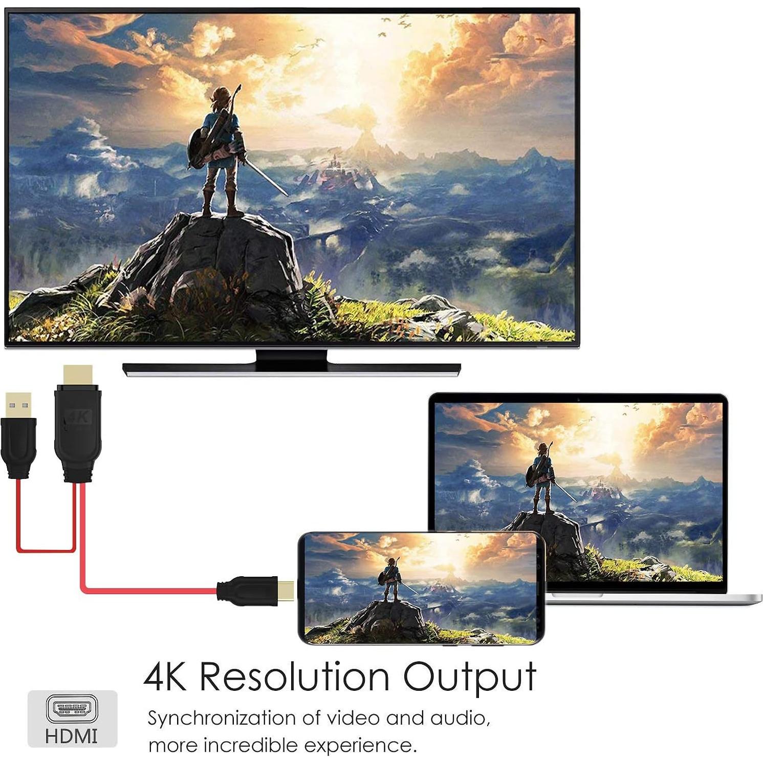 Adaptador Kkf USB Tipo C a HDMI 4K Aluminio Portátil