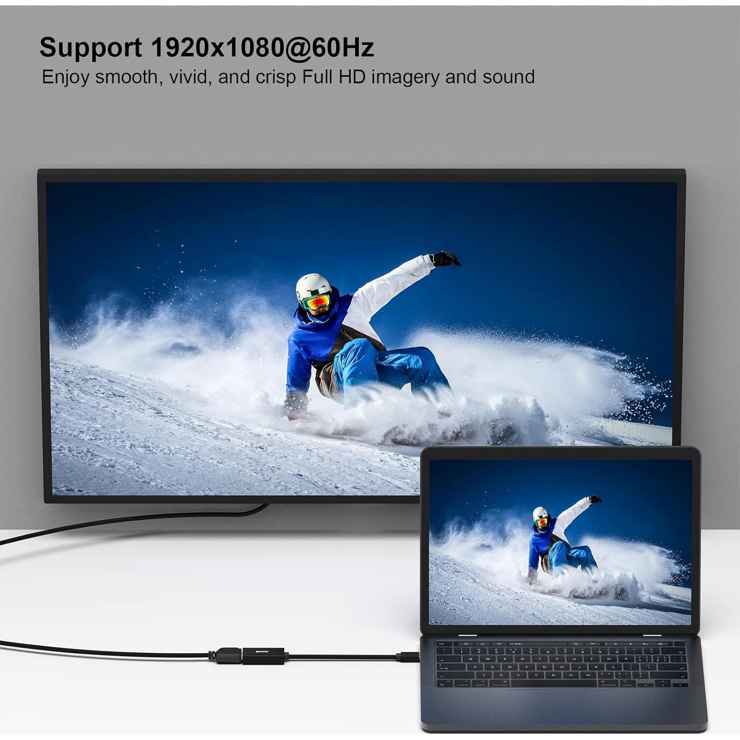 Adaptador Mini DisplayPort a HDMI BENFEI 1080p 1 PACK