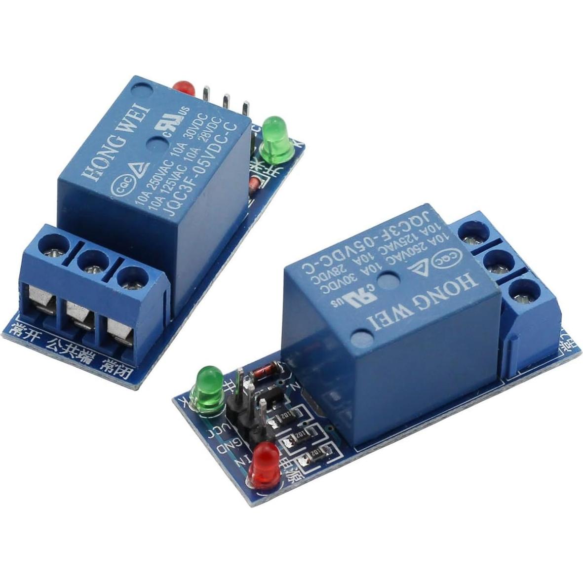 Módulo de Relé ZYAMY 1 Canal 5V - Paquete de 5 Piezas