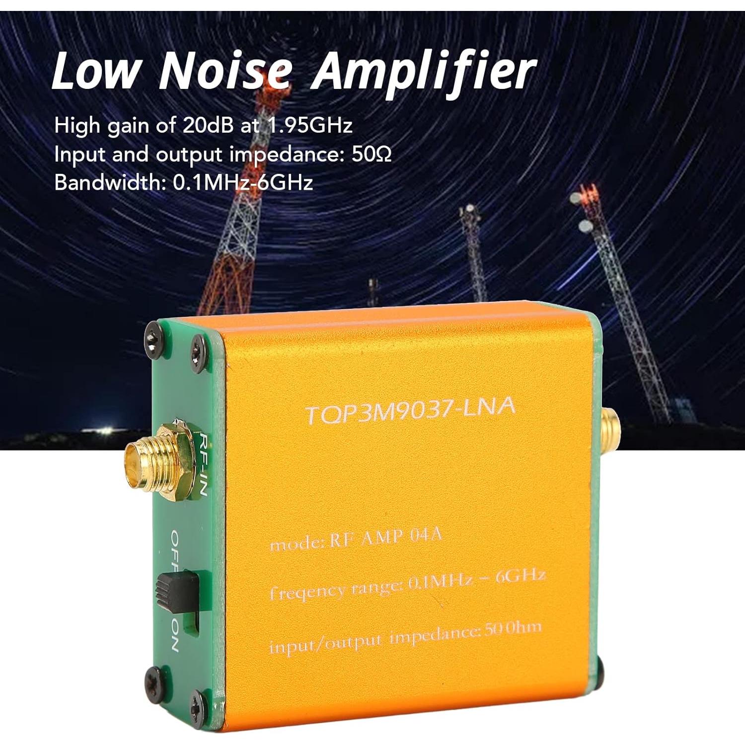 Amplificador de Bajo Ruido LBEC 20dB 0.1MHz-6GHz SMA