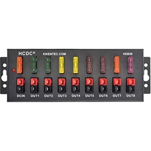 Módulo de Distribución HCDC 1 en 8 40A con LED y Fusibles